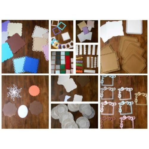 ruim 100 oplegkaartjes en randjes