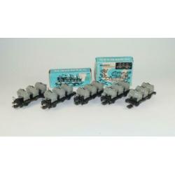 Märklin H0 - 4520/4920 - 5x Containerdraagwagens DB