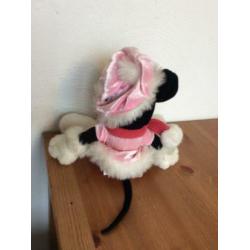 minnie mouse knuffel in winterkleding zgan