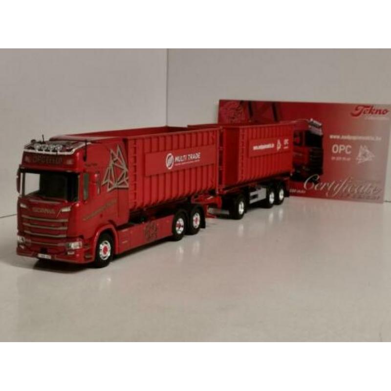 NIEUW scania R OPC EEKLO BELGIE containerauto combi TEKNO