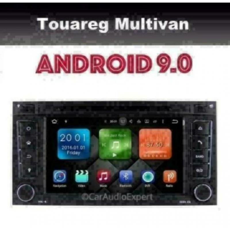 VW Touareg Multivan radio navigatie android 9.0 dab+ carkit