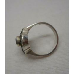 zilveren mooie royale ring met stenen maat 17.5 nr.059