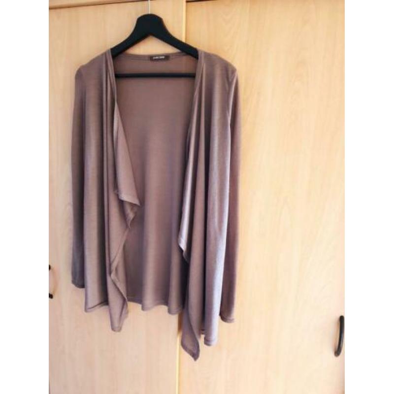 Pieces halflang waterval vest maat S