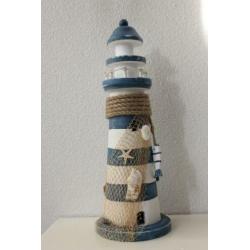 Uitverkoop KORTING visnet boei meeuw maritiem vuurtoren 23cm