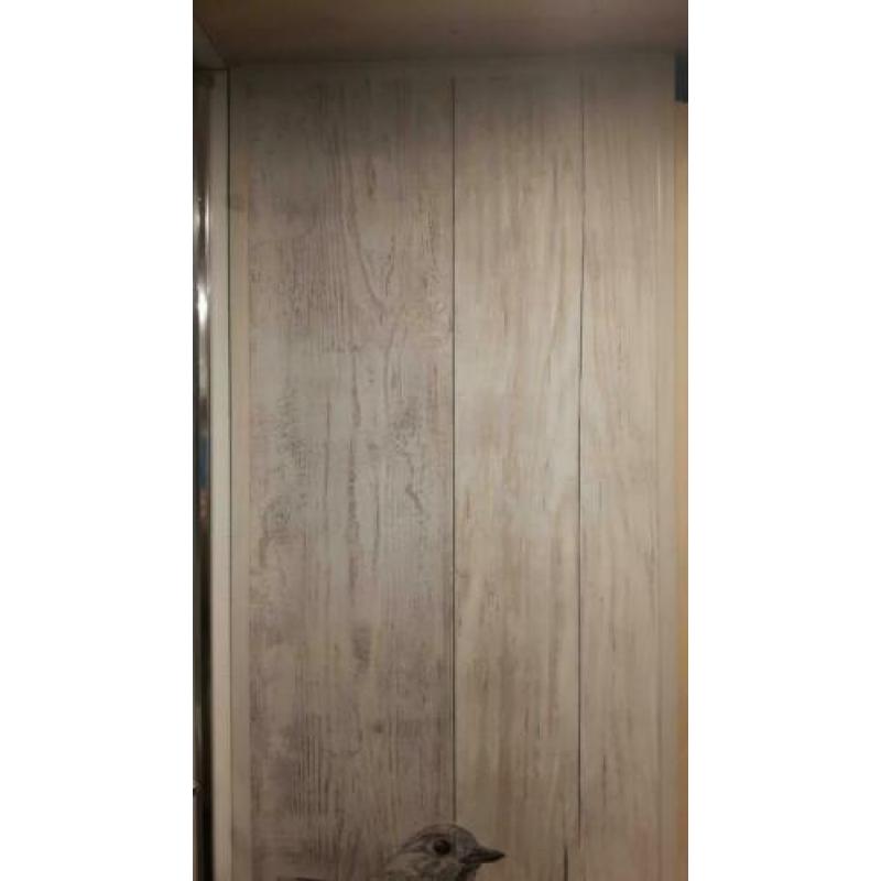 Restpartij Grosfillex wandplaten. Houtlook grijs