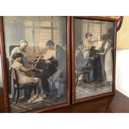 Antieke schilderijtjes