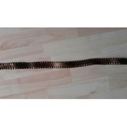 Donker gouden riem l = 100 cm + b = 3 cm