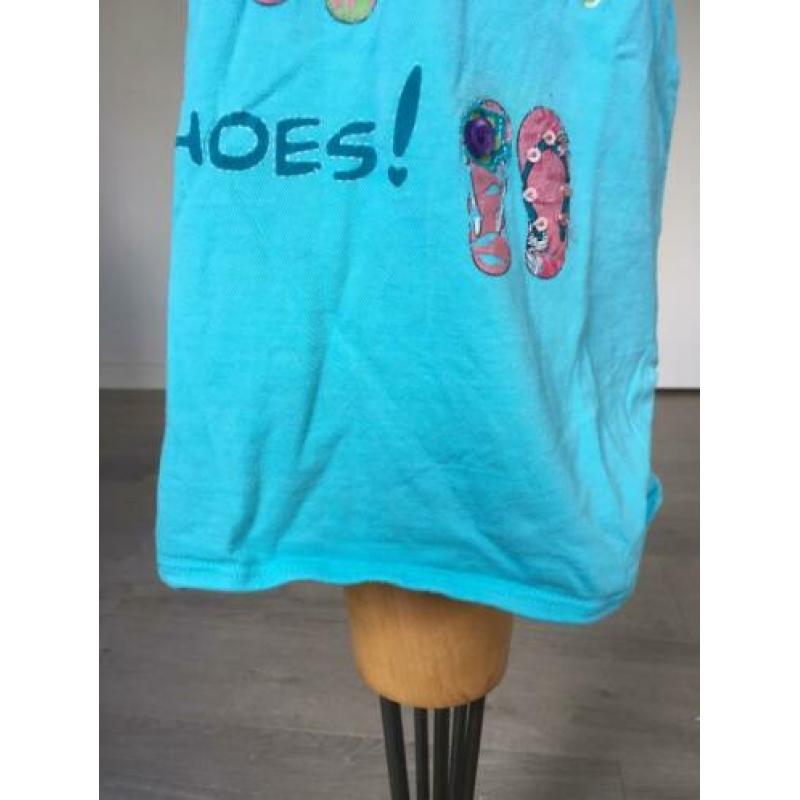 DOPO DOPO blauw shirt met slippers mt 116 ZR