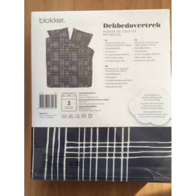 Luxe 100% katoen satijn dekbedovertrek 200x200/220 NIEUW