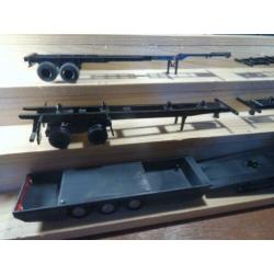 1:87 Trailer-Chassis/Onderdelen voor de Knutselaar, Zie Foto