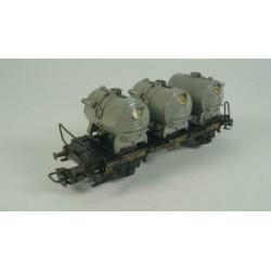 Märklin H0 - 4520/4920 - 5x Containerdraagwagens DB