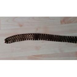 Donker gouden riem l = 100 cm + b = 3 cm