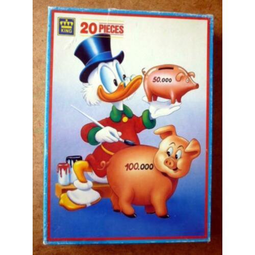 Dagobert Duck en zijn spaarpot - 20 stukjes - compleet