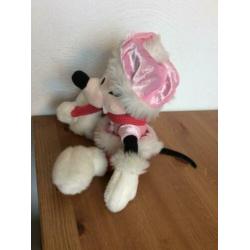 minnie mouse knuffel in winterkleding zgan