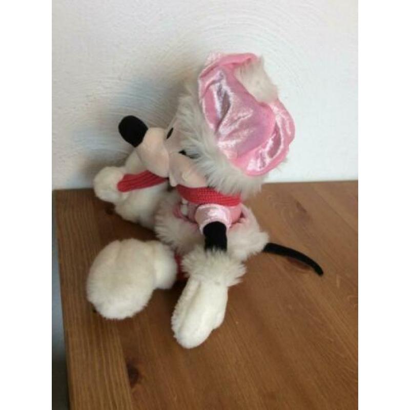 minnie mouse knuffel in winterkleding zgan