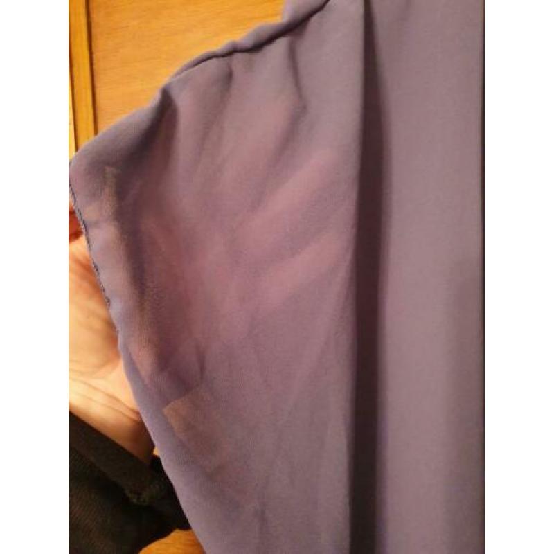 Mooie blauwe top met vkeermuismouwen, maat XL