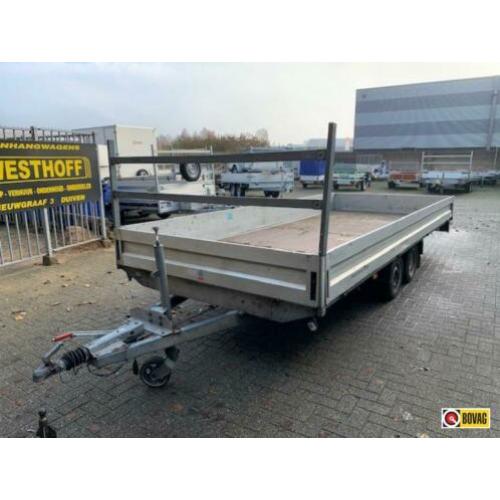 Humbaur grote plateauwagen 510x210 3ton/al-ko neuswiel