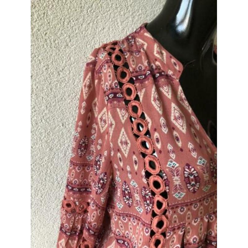 R&F jurkje roze Ibizastyle mt S/M en L/XL