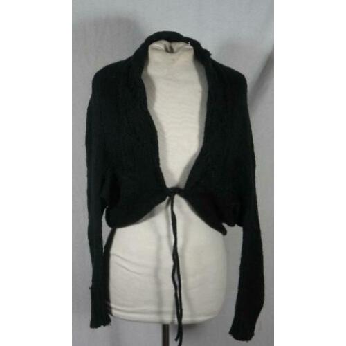 Mooi zwart gebreid vestje.Mt M.Merk Fashion