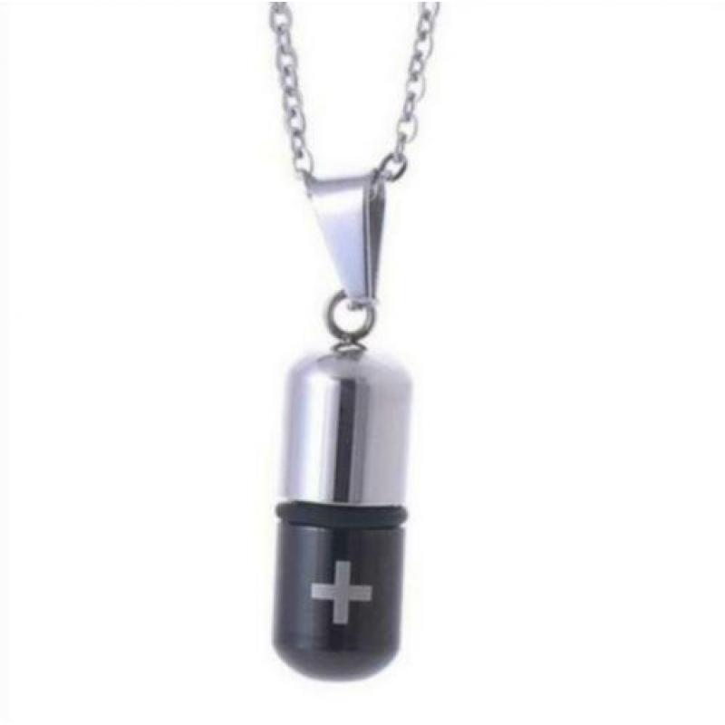 As hanger, As urn, As sieraad capsule met kruis in 3 kleuren