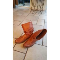 Cognac kleurige laars