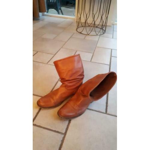 Cognac kleurige laars