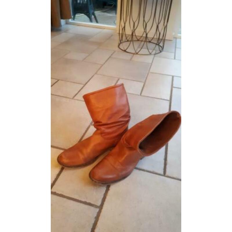 Cognac kleurige laars