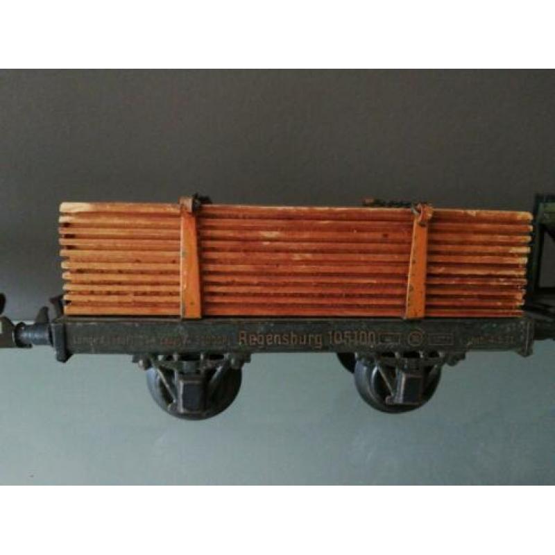 Leuke set van 3 bing wagons spoor 0/o 1930