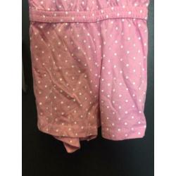 Polka dot jumpsuit, maat:92