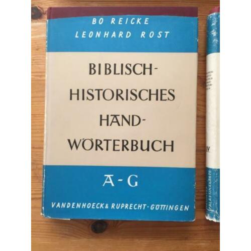 4 Biblisch-historisches hand-wörterbuch plus Palästina karte