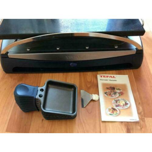 Tefal ambiance pierrade raclette steen gril met 8 pannetjes
