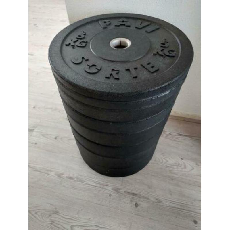 Olympische Halterstang 180cm Bumper Plates Gewichten 115Kg