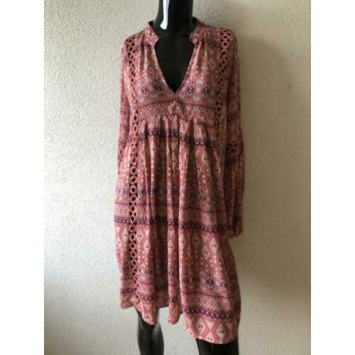 R&F jurkje roze Ibizastyle mt S/M en L/XL