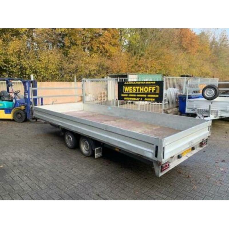 Humbaur grote plateauwagen 510x210 3ton/al-ko neuswiel