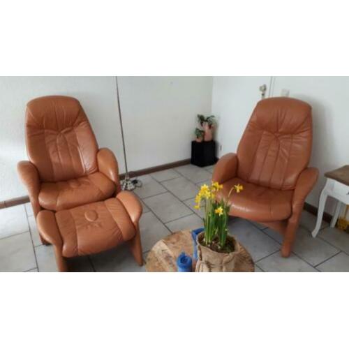 Set fauteuils met hocker