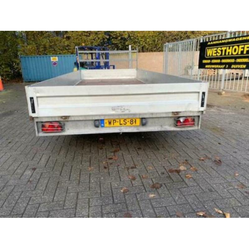 Humbaur grote plateauwagen 510x210 3ton/al-ko neuswiel