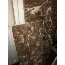 Partij Rood Marmer platen 5 platen