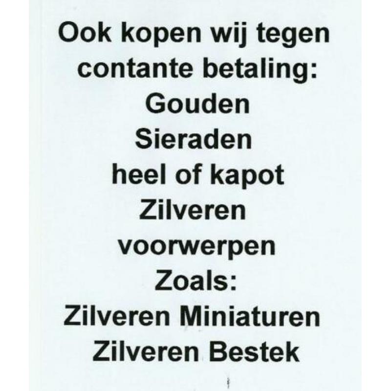 goud inkoop zwolle dagelijks geopend van 08:30-16:00 uur.