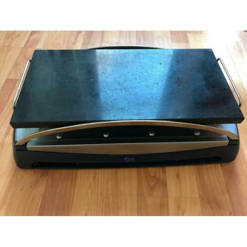 Tefal ambiance pierrade raclette steen gril met 8 pannetjes