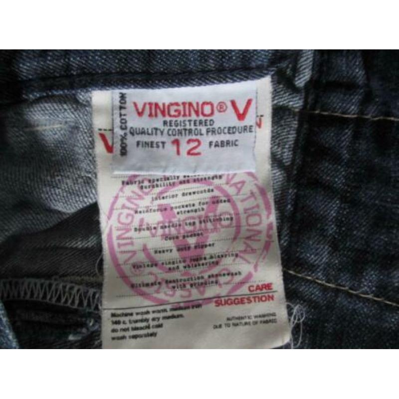 Donkerblauwe spijkerrok, merk Vingino Jeans Maat 12 jaar