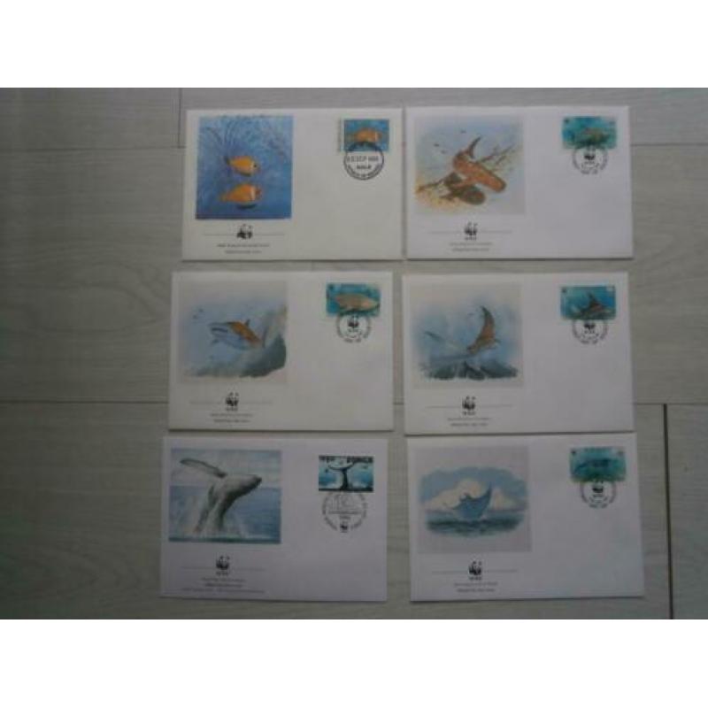 Postzegels oa. 1e dagenveloppen