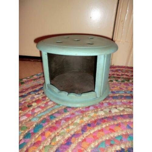 Ouderwets Stoofje Gerestyled in Ibiza Style Stoof Hout