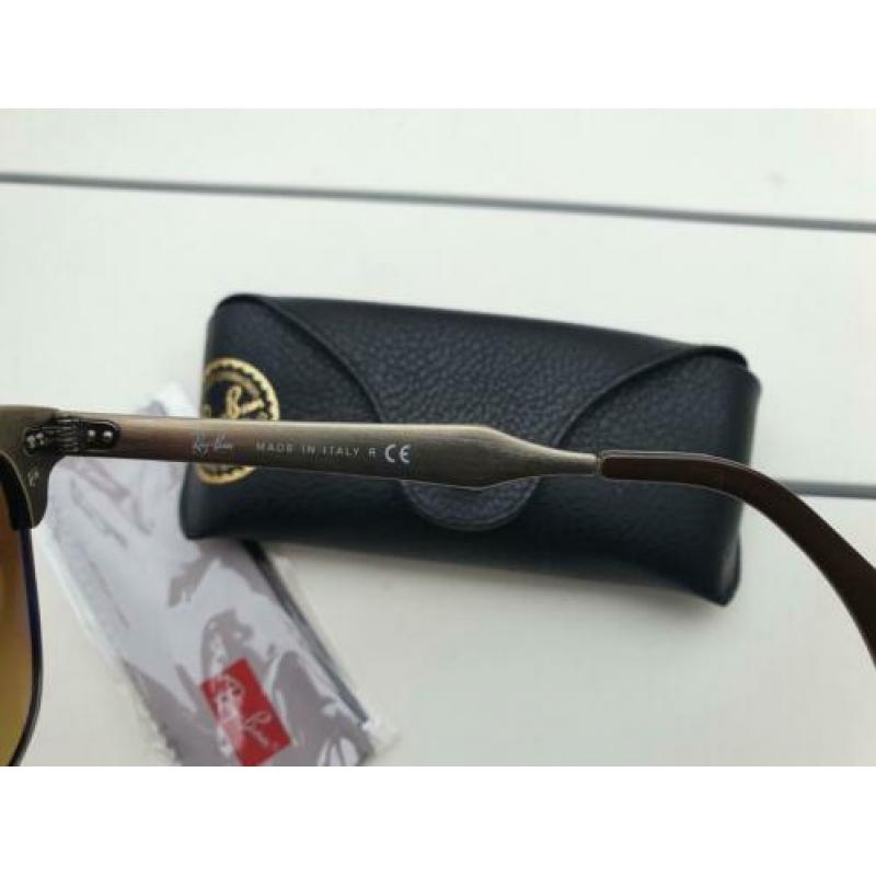 Ray ban rb3507 clubmaster aluminium/gold. Nieuwstaat size 49