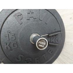 Olympische Halterstang 180cm Bumper Plates Gewichten 115Kg
