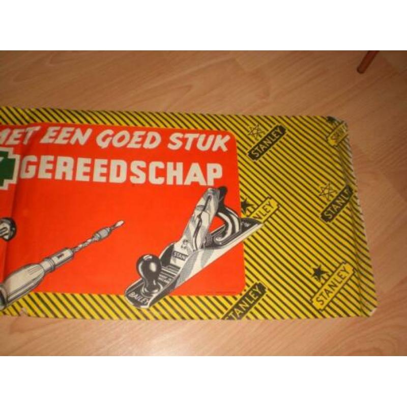 Bijzondere winkel reclameposter Stanley gereedschap jaren 60
