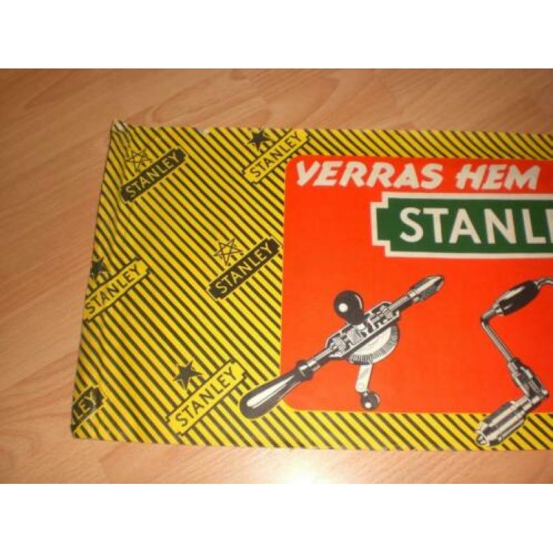 Bijzondere winkel reclameposter Stanley gereedschap jaren 60