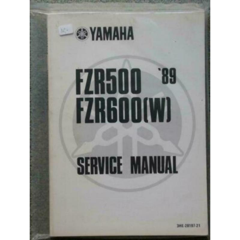 Yamaha FZR500 + FZR600 orgn. Fabrieksboek / Gratis verzenden