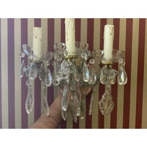 Super mooie gave wand kroonluchtertjes