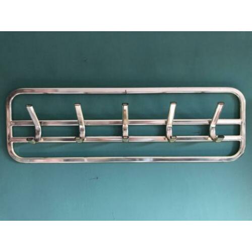 Prachtige goudkleurige vintage wandkapstok.