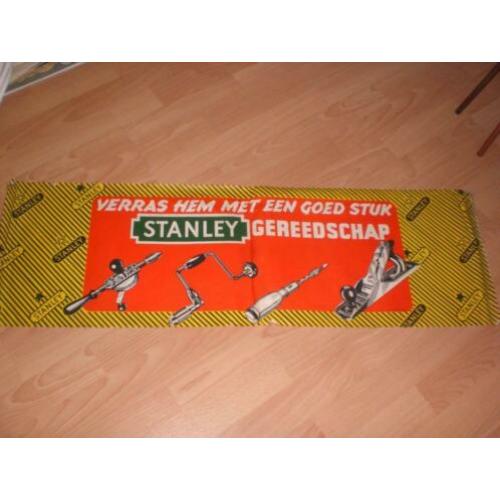 Bijzondere winkel reclameposter Stanley gereedschap jaren 60
